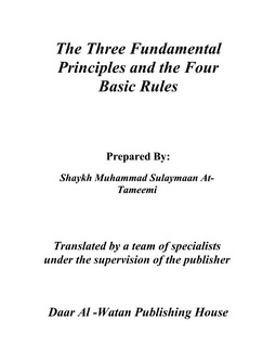 the three fundamental principles and the four basic rules
